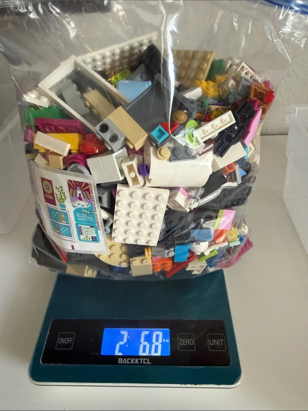 Mixed Small LEGO 2.5 Bricks Bag — Multi Color